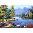 thumbnail image 1 of Cuadros Decorativos Paisaje 50x40cm DIY pintura por números arte lienzo (M339), 1 of 8