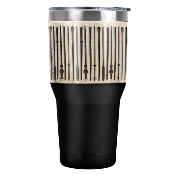 Harry Potter Wand Collage Stainless Steel Tumbler 30 oz Coffee Travel Cup, Vacuum Insulated & Double Wall with Leakproof Sliding Lid