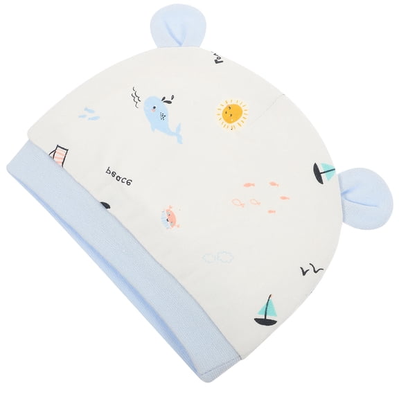 STRANDCHIC Cotton Infants Hats 1 Piece Fish Brimless Design for Warmth