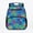 Colorful Paw Print Pattern, variant on Ombre Mermaid Scale Pattern Preschool Backpack Polyester 2 Front Pockets with Handle Preschool Toddler Backpack for Girls