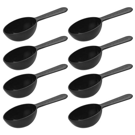 

HOMEMAXS 24pcs of One Bag Plastic Spice Spoon Durable Coffee Measuring Spoon Creative Milk Measuring Spoon for Home Kitchen (Black)