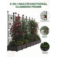 thumbnail image 3 of 3PCS Raised Garden Bed Kit with Metal Trellis – Modular Vertical Planter Box for Outdoor Climbing Plants & Privacy Screen – Easy Assembly, Perfect for Patio, Balcony, Backyard – Deepened Sections, 3 of 7