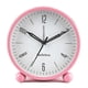 thumbnail image 5 of Silent Alarm Clock Non Ticking Analog Alarm Clocks Minimalistic Round Metal Light Alarm Clock, 5 of 5