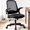 Plastic Base-Black, variant on CELTOSS Ergonomic Office Chair, Mid Back Mesh Computer Desk Chair, Flip-Up Arms, Adjustable Lumbar Support for Home Office, Black