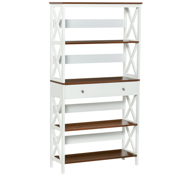 Tier Shelving Bookcase Storage Cupboard, Bookcase And Storage Cupboard