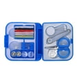 thumbnail image 5 of FNGZ Sewing Kits Case Plastic Thread Sewing Scissors Mini Outdoor Travel Kit Needles Set Home Textiles Blue, 5 of 9