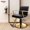 Shiny Gold - Black, variant on Baasha Black and Gold Salon Chair for Hair Stylist, with Comfortable Cushion, Upgraded Heavy Hydraulic Pump, 360 Degree Rotation, Professional Stylist Chair for Salon, Weight Capacity 440 lbs