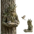 thumbnail image 2 of WKSCLPAI Outdoor Tree Face Bird Feeder Sculpture, Quiet Offering A Tree-Integrated Bird Feeding, Forest Guardian Style Garden Yard Art Decor, Garden Ornament for Backyard Wildlife(Ancient Tree), 2 of 7
