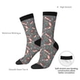 thumbnail image 6 of Honeii Hedgehogs and Flowers1 Print Adult Socks,Crew Socks,Casual Calf Socks,Daily Wear Socks for Men & Women, Perfect for Sports, Casual and Everyday Use, 6 of 6