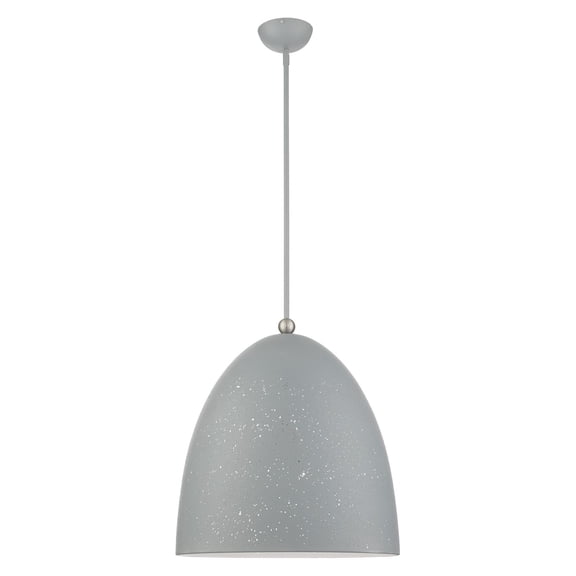 49110-80 Livex Lighting Arlington - 3 Light Pendant in Modern Style - 19 Inches wide by 31 Inches high-Nordic Gray Finish -Traditional Installation