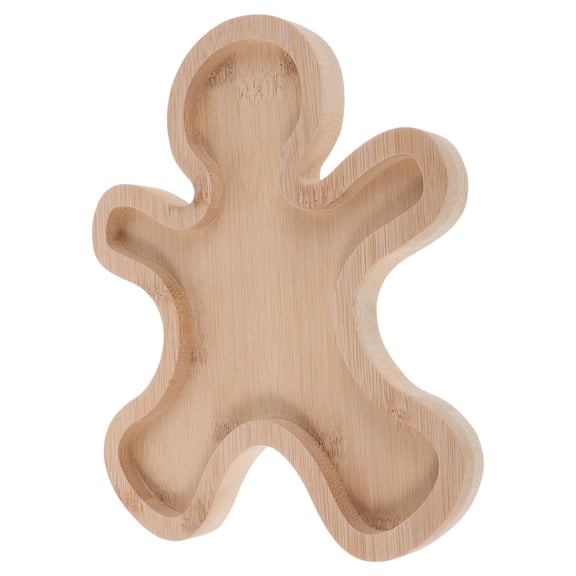 SEWCHICS Light Brown Gingerbread Serving Tray for Holiday Parties and Festive Celebrations, 1 Piece
