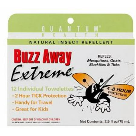 Buzz Away Insect Repellant - Buzz Away Insect Repellent Towelettes 12 ea (Pack of 2)