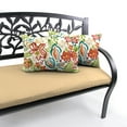 thumbnail image 6 of Jordan Manufacturing 12" x 18" Valeda Breeze Multicolor Floral Rectangular Outdoor Lumbar Throw Pillow (2 Pack), 6 of 14