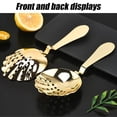 thumbnail image 6 of Vjnyvs Bartender Ice Strainer Stainless Steel Ice Spoon Filter Shell Shape Strainer Cocktail Strainer Professional Ice Cube Filter Spoon Home Kitchen Barware, 6 of 7