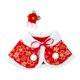 thumbnail image 2 of Muñecas capa de año Nuevo ropa en miniatura DIY para niños moda con accesorio para el cabello Poncho de año Nuevo para regalos de cumpleaños de 14,96 rojo, 2 of 9
