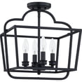 thumbnail image 5 of Blanche 4-Light Matte Black Semi-Flush Mount Light, 5 of 6