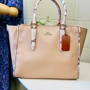 Coach F11751 Carryall in Natural Refined Leather With Python Embossed Leather