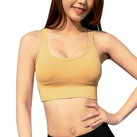 

JDEFEG 2113 Compression Garment Women Sports Bra Buckle Back Yoga Bra High Impact Workout Gym Activewear Bra Bust Enhancing Tops Nylon Spandex B S