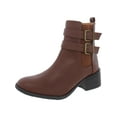 thumbnail image 2 of Kenneth Cole Reaction Womens Salt Biker Faux Leather Block Heel Ankle Boots, 2 of 4
