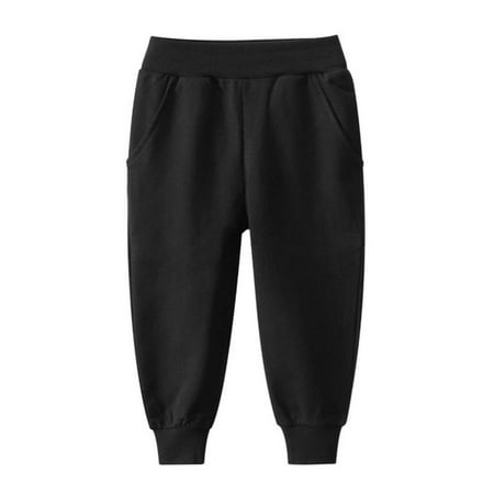 

Hazel Tech Boys And Girls Solid Color Casual Pants Track Pants