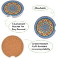 thumbnail image 2 of GZHJMY Vintage Mandala Elements Car Coaster for Cup Holders, 2 Pack Absorbent Ceramic Car Universal Vehicle Non-Slip Car Cup Holder Coaster Cup Coasters, 2 of 6