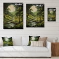 thumbnail image 4 of Designart "Forest Woods Pastoral III" Landscape & Nature Print on Natural Pine Wood, 4 of 5