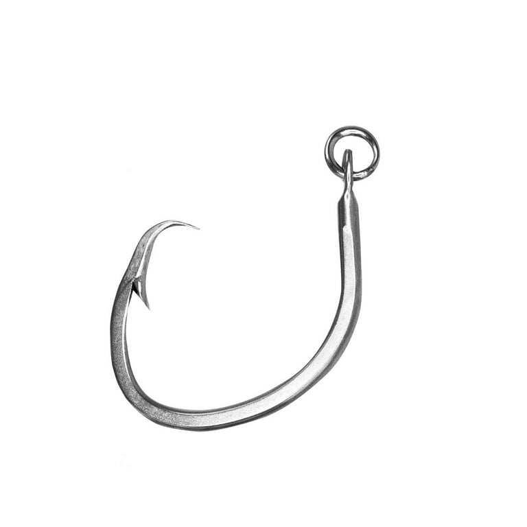Rite Angler Stainless Steel 2X Ringed Circle Tuna Hook 13/0, 14/0, 15/0,  16/0, 18/0 Offshore Big Game Saltwater Fishing (2 Pack)
