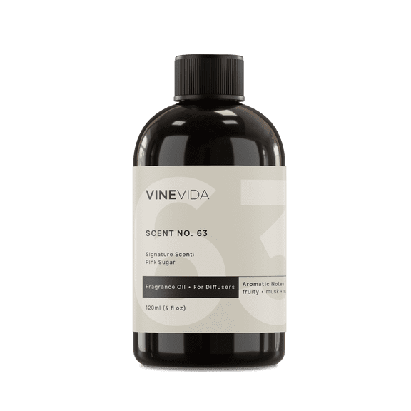 VINEVIDA Scent NO. 63, Signature Scent: Pink Sugar Fragrance Oil for Cold Air Diffusers, 4 Fl Oz