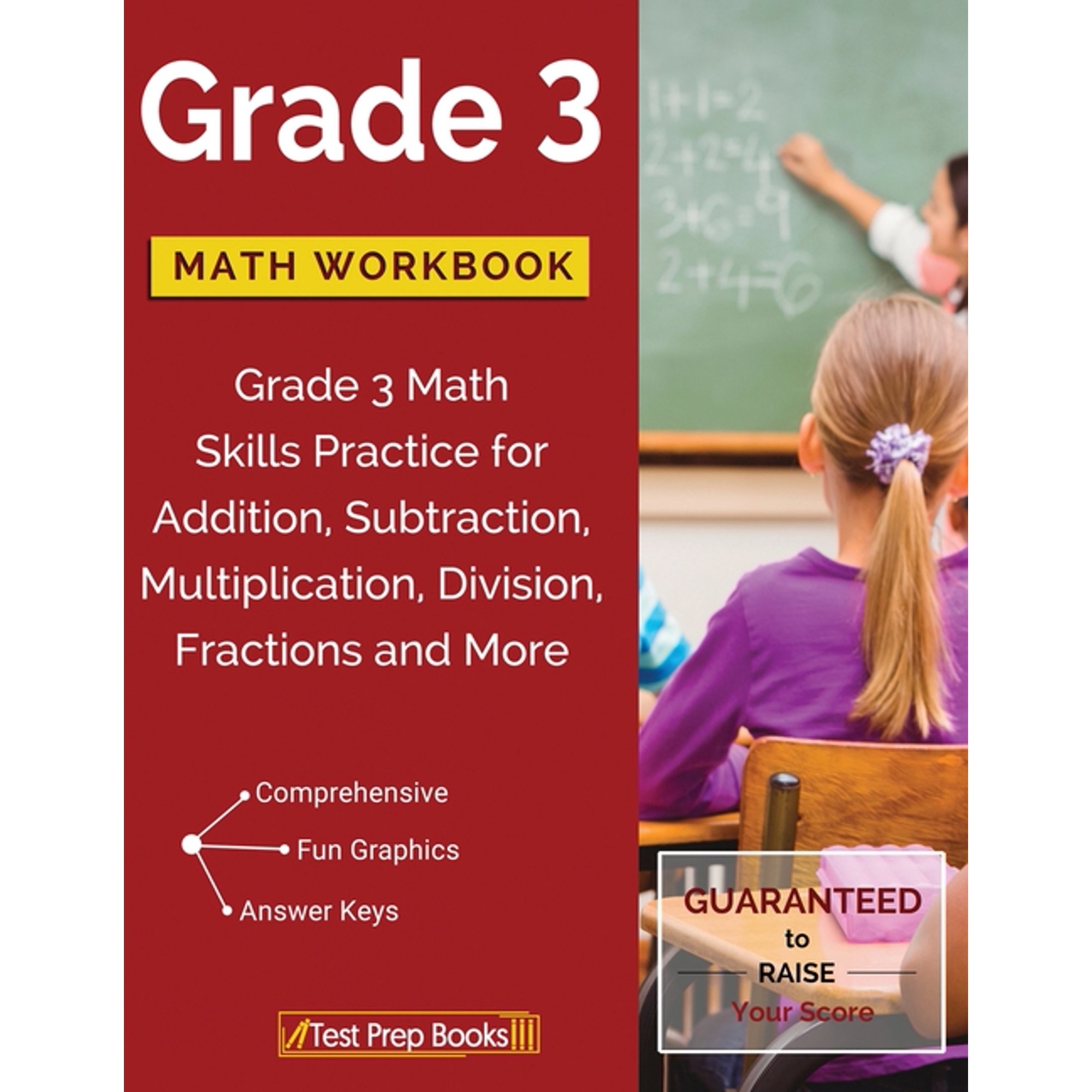 Grade 3 Math Workbook: Grade 3 Math Skills Practice for Addition, Subtraction, Multiplication, Division, Fractions and M, (Paperback)