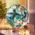 thumbnail image 6 of 15cm Hummingbird Suncatcher Stained Glass Hanging Ornament Colorful Window Decor for Garden Patio Courtyard Nature Themed Home Decor Gift for Bird Lovers Sunlight Rainbow Maker Decorative Pendant, 6 of 6