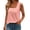 Pink, variant on Women's Square Neck Ruched Knit Tank Tops Solid Color Sleeveless Casual Summer Going Out Cami