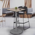 thumbnail image 2 of Regency Via Cafe High 30" Square Platter Base Table- Beige/Grey, 2 of 4