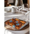 thumbnail image 6 of Blue Pumpkin Fall Cloth Napkins Set of 4 Reusable Dinner Napkins, Thanksgiving Maple Leaves Autumn Cocktail Napkin Washable Table Napkins for Wedding/Holiday Party/Baby Shower 20"x20", 6 of 7