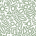 thumbnail image 1 of Aelfie AES4791: Sage Doodle Abstract Peel & Stick Wallpaper, 1 of 5