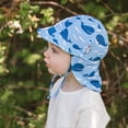 thumbnail image 4 of JAN & JUL Baby Sun-Hat with Neck Flap for Boys, Adjustable Beach Cap for Swimming (Blue Whale, Size XS: 0-3m), 4 of 7
