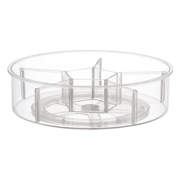 Organizador de cocina giratorio, contenedor de almacenamiento transparente, contenedor de alimentos, soporte para cosméticos, versátil para café, Estilo D