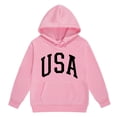 thumbnail image 4 of Hienoo Big Girls Hoodie Set Usa Printed Hooded Sweatshirt Sweatpants Outfits Sweatsuit, 4 of 6