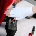 thumbnail image 5 of 2 Pairs Manicures Glove, UV Gloves for Gel Nails, Anti UV Fingerless Gloves, UV Protection for Nail Design(White) (M, 2), 5 of 5