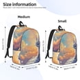 thumbnail image 3 of Naloa Sunshine Colorful Cloud Rabbit Canvas Backpack for Men Women Rucksack Casual Travel Daypack College Tote Satchel Bookbag for Teens-Small, 3 of 7