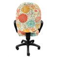 thumbnail image 3 of Vintage Office Chair Slipcover, Cheerful Gardening Plants Pattern in Doodle Art Style Retro Romantic Composition, Protective Stretch Decorative Fabric Cover, Standard Size, Multicolor, by Ambesonne, 3 of 5
