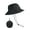 Black, variant on Luxtrada Quick Dry Waterproof Packable Bucket Hat for Women Men Outdoor Sun Hats with Detachable Chin Strap (Black)