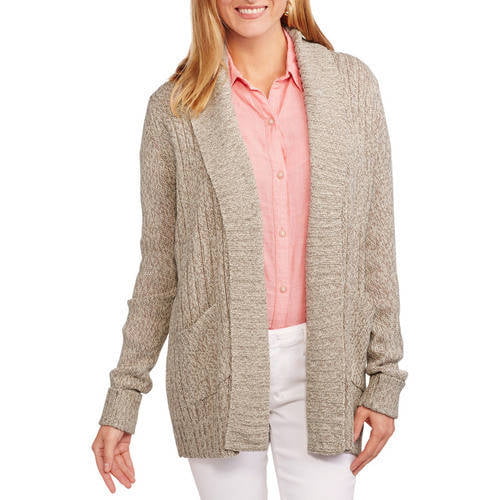 Women's Two Pocket Cardigan Sweater - Walmart.com