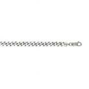 Royal Chain WMC180-22 14K White Gold Miami Cuban Chain with Lobster Clasp