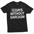 thumbnail image 3 of Men'S Zero Days Without Sarcasm T-Shirt Sarcastic Tee Funny Gifts Humor T-Shirt (X-Large Military Green), 3 of 6