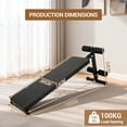 thumbnail image 3 of Kojooin Sit Up Bench for Home Gym, Folding Adjustable Decline Ab Bench with Thick Pads for Core Strength Training, 3 of 6
