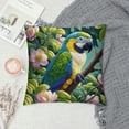 thumbnail image 2 of QZHH Tropical Birds Toucan Throw Pillow Covers Parrots Flowers Leaves Outdoor Decorative Pillows Cushion Cases for Couch Sofa Bed Home Decor, 2 of 5