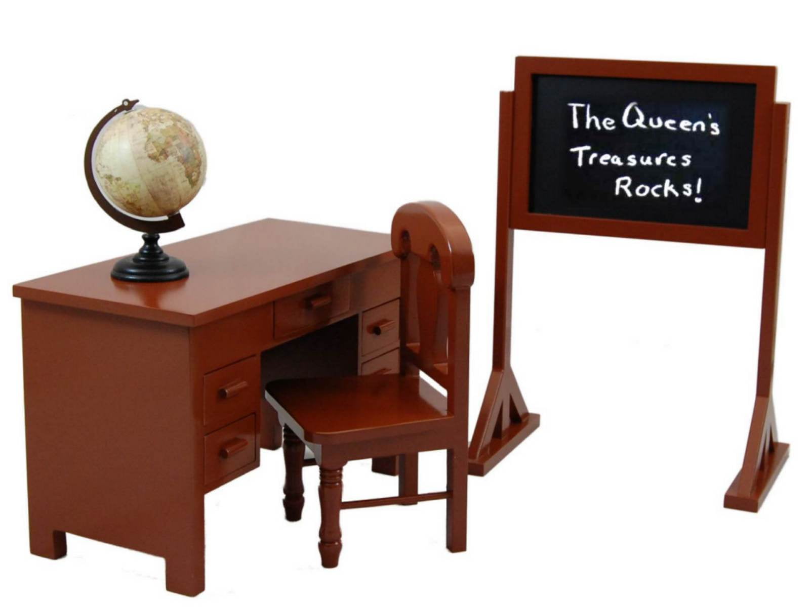 american girl desk and school set