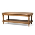 thumbnail image 1 of Open Box Maven Lane Pullman Rectangular Coffee Table, Antiqued Natural Finish, 1 of 7