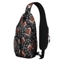 thumbnail image 1 of Lightweight Sports Sling Backpack for Men, Soccer Baseball Football Crossbody Bag with Ball Game Design, 1 of 6