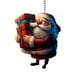 thumbnail image 2 of Adorno para árbol de Navidad 2024, adorno navideño 2024, colgante navideño de acrílico 2D, adornos colgantes para árbol de Navidad, fiestas, coche, decoración del hogar, hebilla decorativa de acrílico, 2 of 3